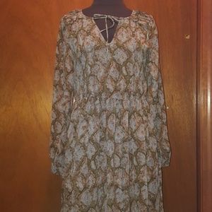 Snakeskin dress